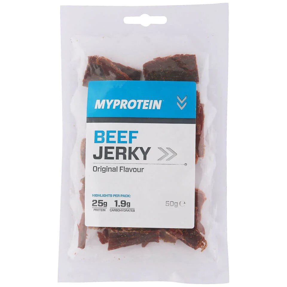 Myprotein Beef Jerky - 10 x 50g - Clásico Imagen 1