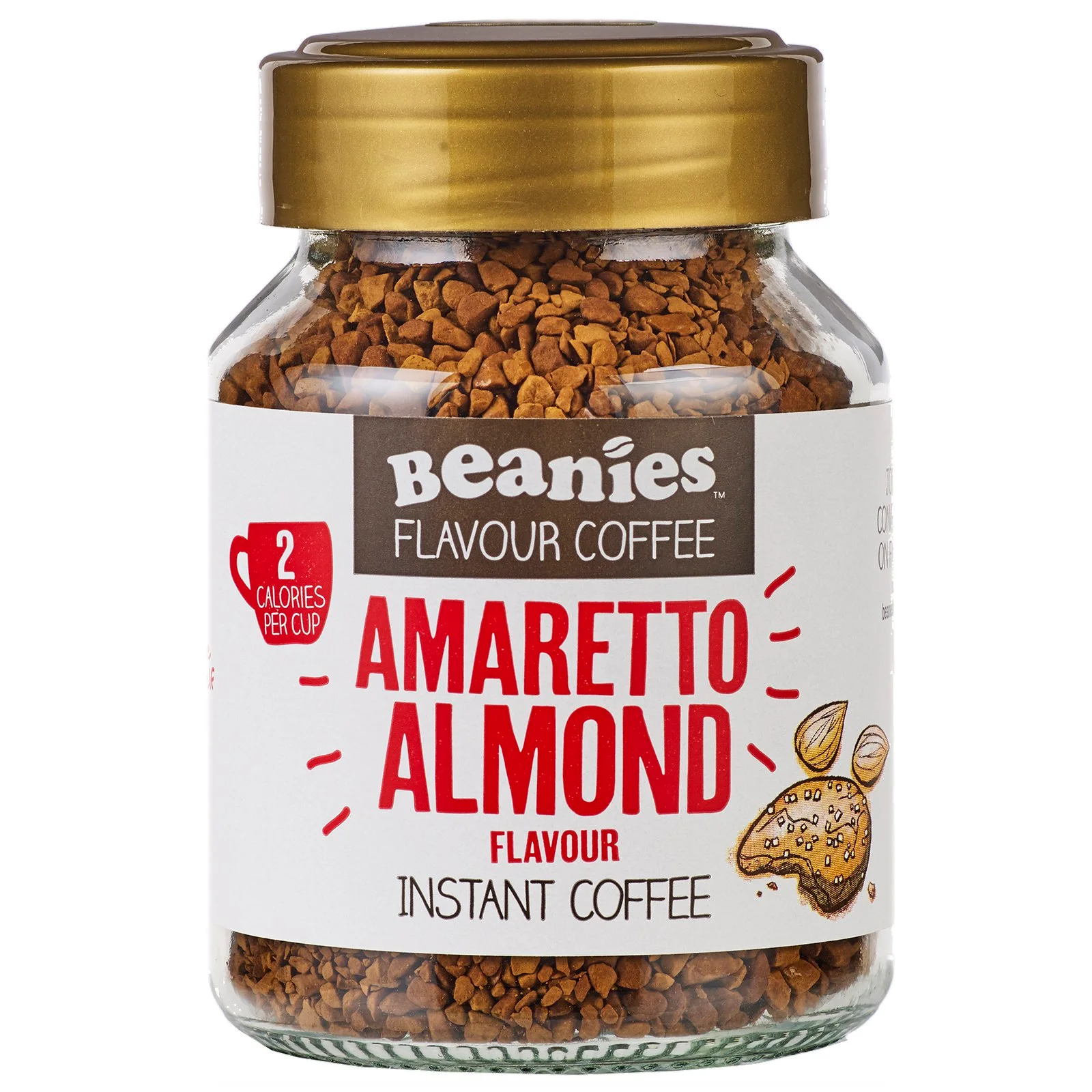 Beanies Amaretto Almond Flavour Instant Coffee Imagen 1