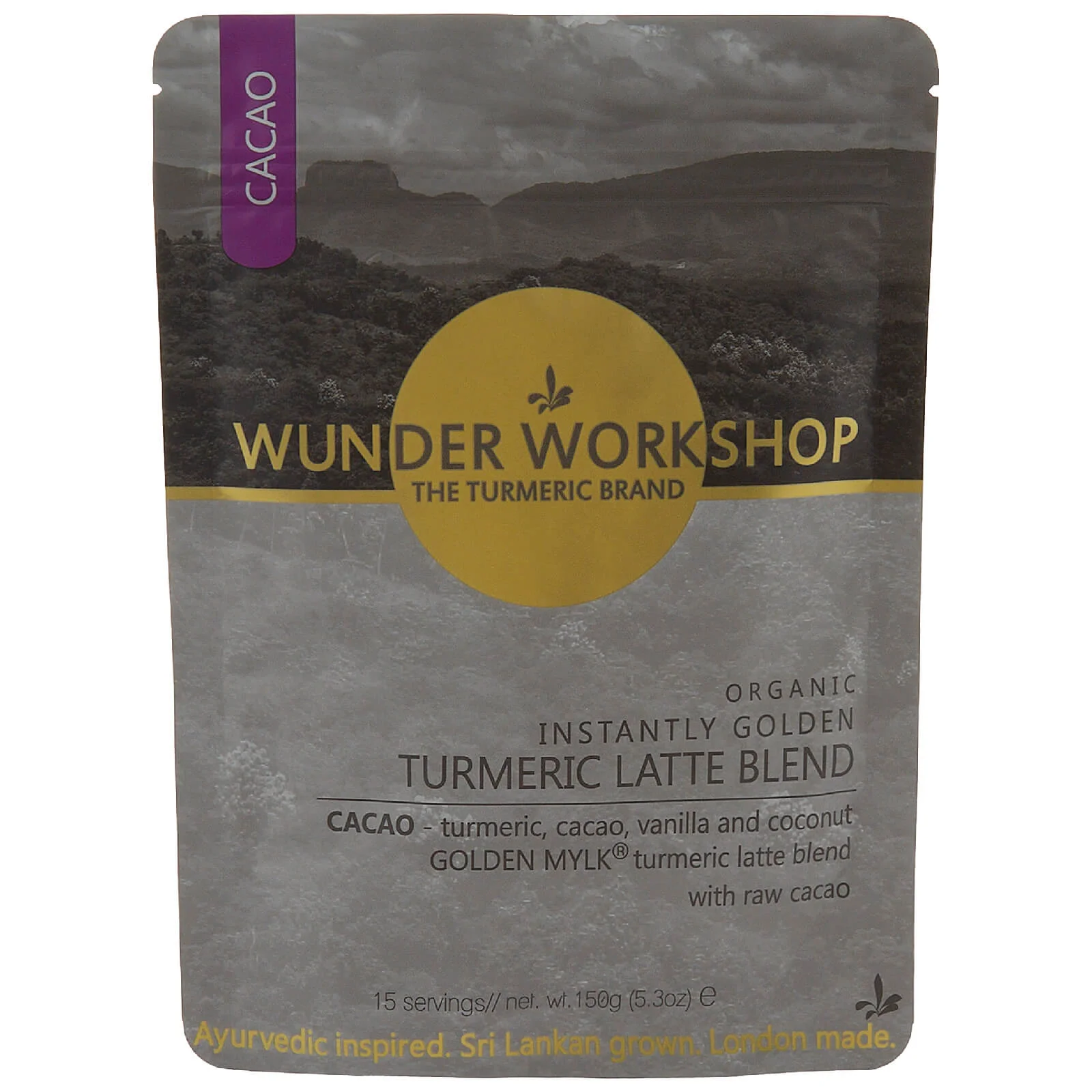 WUNDER WORKSHOP Instantly Golden Cacao Vegan Turmeric Latte - 150g Imagen 1