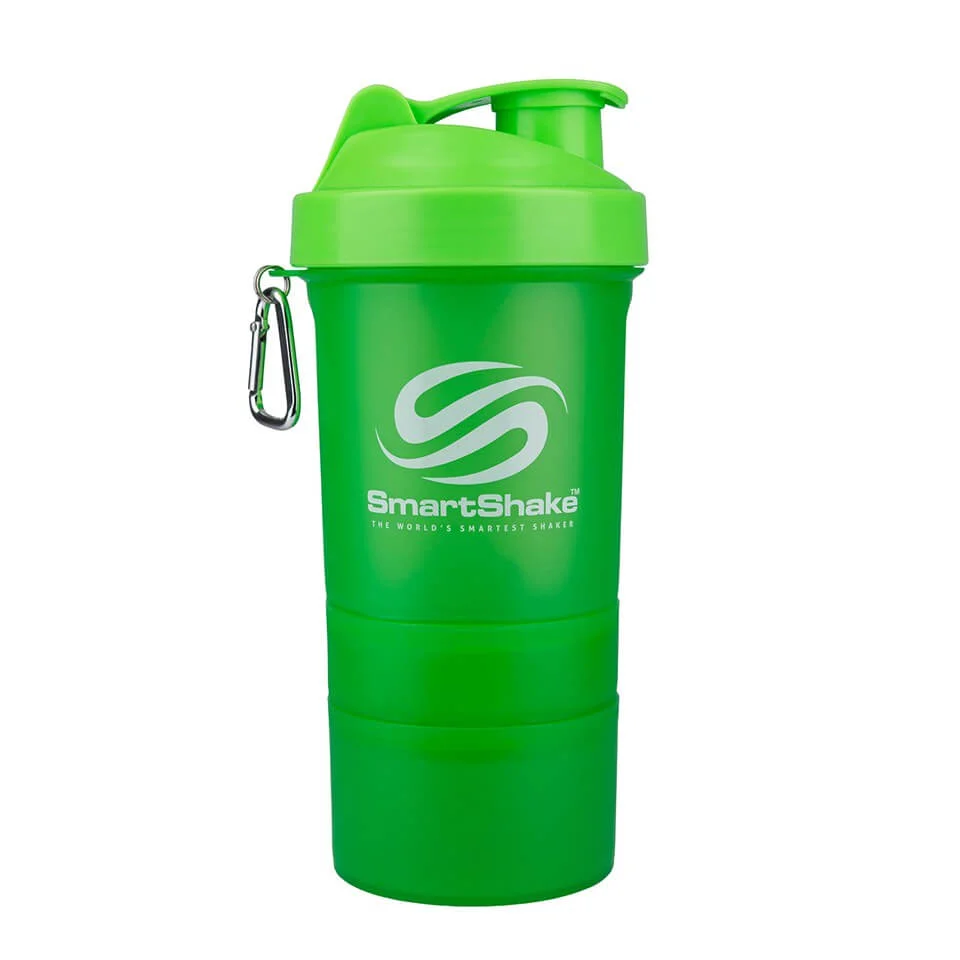 Smartshake 600ml Multi Storage Shaker Bottle - Neon Green Imagen 1