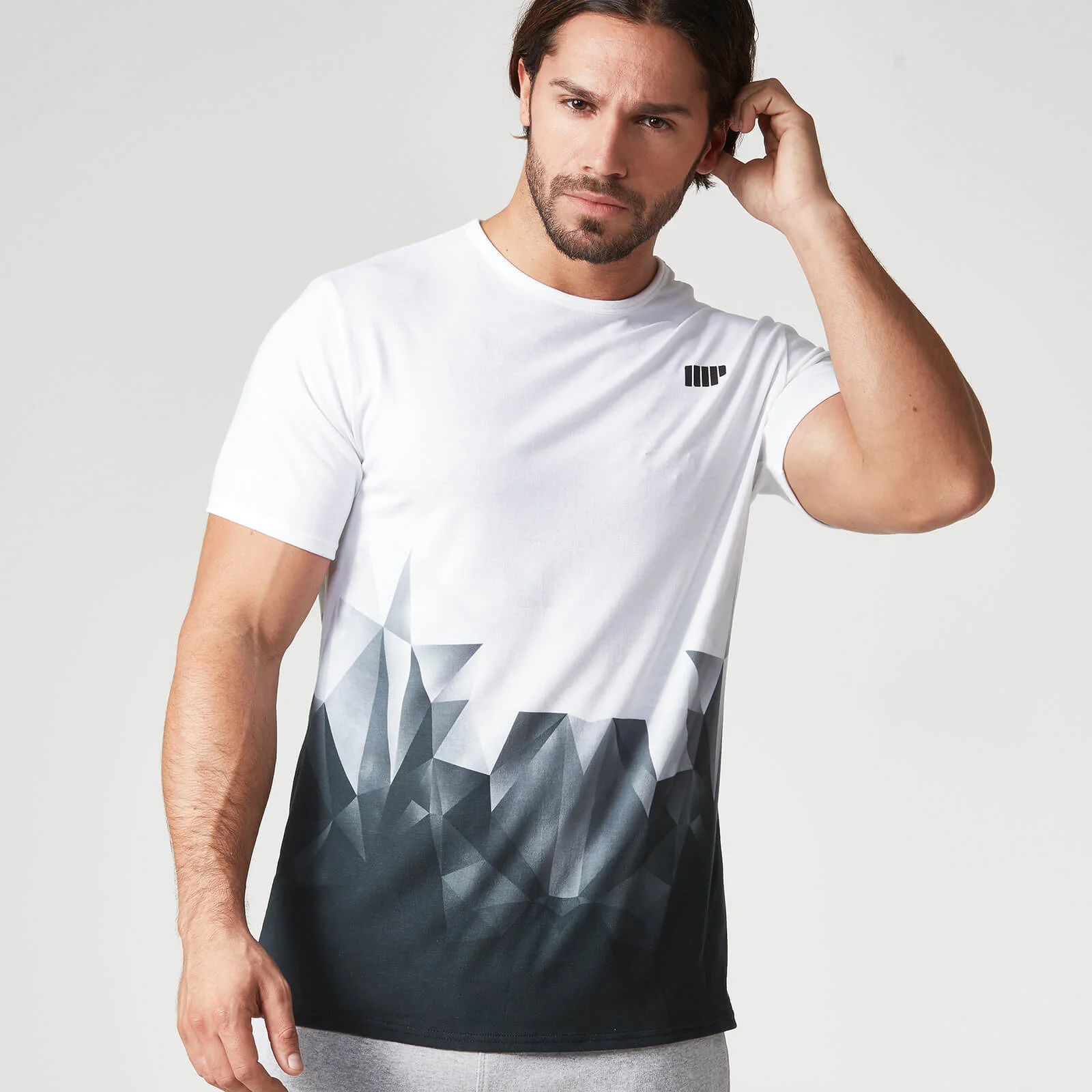 Myprotein Digital Geo Print T-Shirt - S - Negro Imagen 1