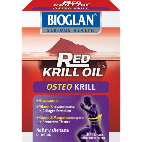 Aceite de kril rojo Osteo Krill de Bioglan (30 cápsulas) Imagen 1