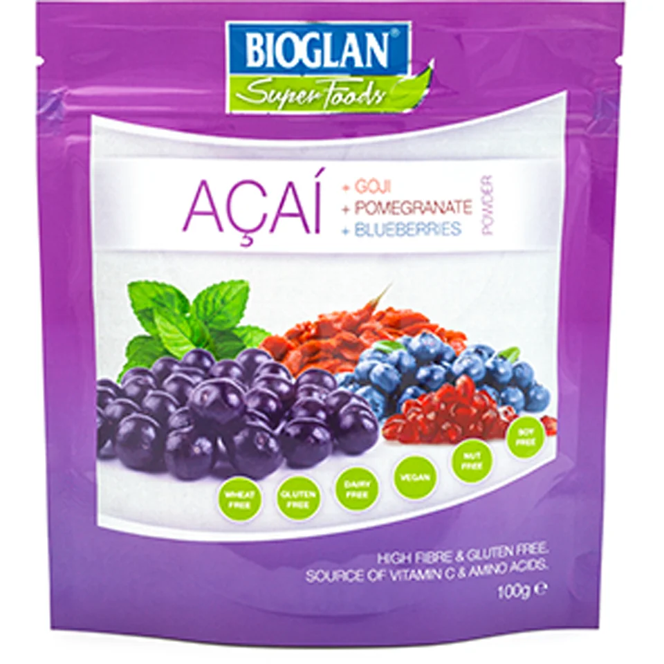 Bioglan Superfoods Supergreens Acai and Berry Powder - 100g Imagen 1