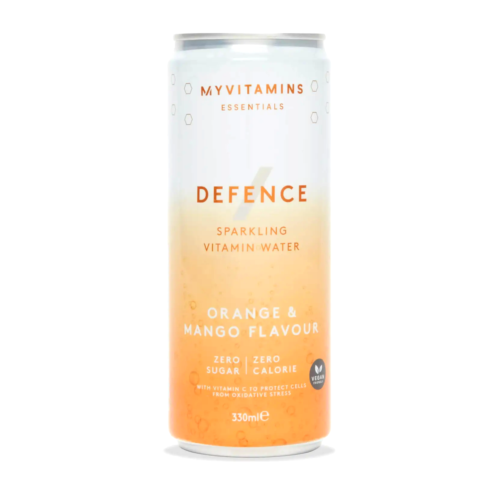 Agua con Gas y Vitaminas - Defence (Lata Individual) - Naranja y Mango Imagen 1
