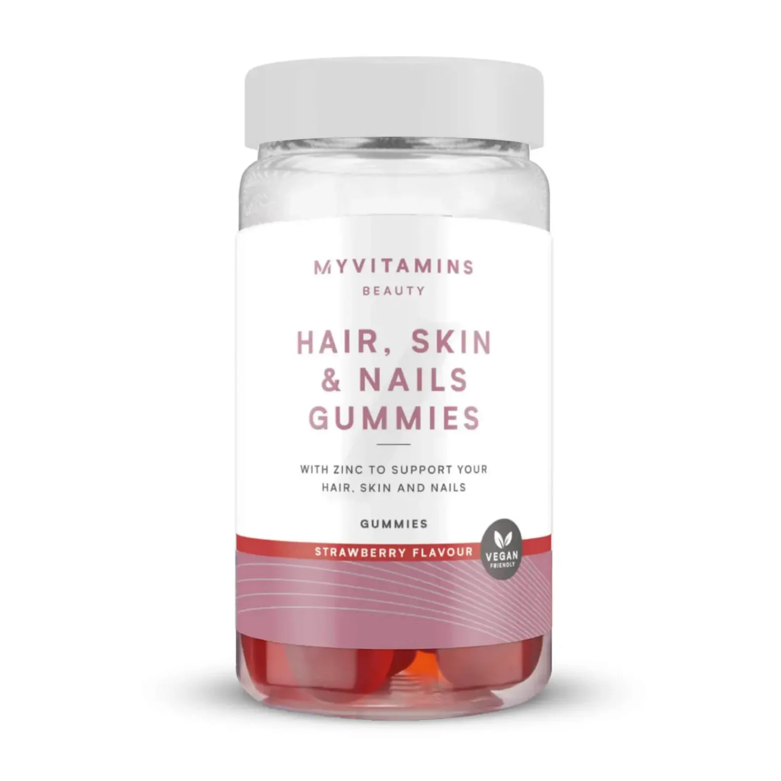 Gominolas para el Cabello, Piel y Uñas (Veganas) - 60Gominolas - Fresa Imagen 1