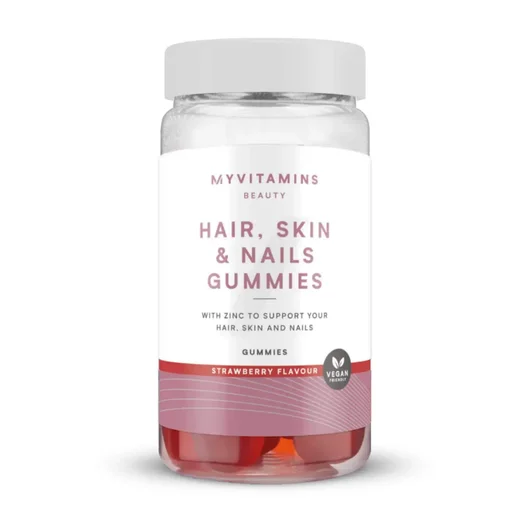 Gominolas para el Cabello, Piel y Uñas - 60Gominolas - Fresa (aptas para veganos)